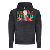 Vintage Black Cow Mom Turquoise Tooled Leather Flowers Vintage Hoodie - CowCowDesign