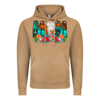 Vintage Camel Cow Mom Turquoise Tooled Leather Flowers Vintage Hoodie - CowCowDesign