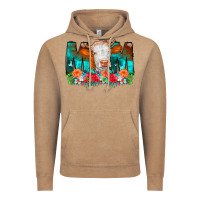 Vintage Coffee Cow Mom Turquoise Tooled Leather Flowers Vintage Hoodie - CowCowDesign
