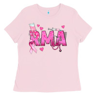 Bubblegum Pink breast cancer rma registered medical assistant Ladies Tee - texasbilliewilder