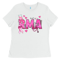 White breast cancer rma registered medical assistant Ladies Tee - texasbilliewilder