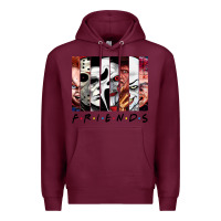 Burgundy funny horror friends scary movies halloween costume sweatshirt Premium Hoodie - longCreatives