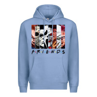 Colony Blue funny horror friends scary movies halloween costume sweatshirt Premium Hoodie - longCreatives