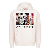 Pale Pink funny horror friends scary movies halloween costume sweatshirt Premium Hoodie - longCreatives