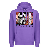 Purple funny horror friends scary movies halloween costume sweatshirt Premium Hoodie - longCreatives