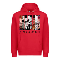 Red funny horror friends scary movies halloween costume sweatshirt Premium Hoodie - longCreatives