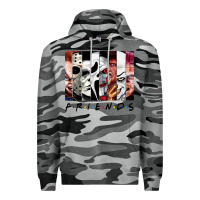 Slate Camo funny horror friends scary movies halloween costume sweatshirt Premium Hoodie - longCreatives