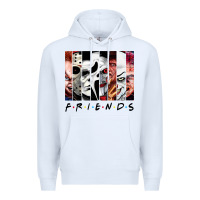 White funny horror friends scary movies halloween costume sweatshirt Premium Hoodie - longCreatives