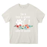 Cream Im A Dog And Horse Kind Of Queen Heavy Core Tee - Bettercallsaul