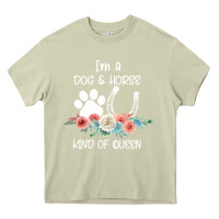 Mossy Im A Dog And Horse Kind Of Queen Heavy Core Tee - Bettercallsaul