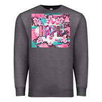 Charcoal Heather hope breast cancer Premium Sweatshirt - AdoDesignShop