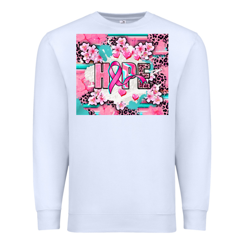Hope Breast Cancer Premium Sweatshirt by AdoDesignShop | Teevron