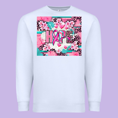 Hope Breast Cancer Premium Sweatshirt Designed By Adodesignshop