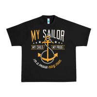 Black Proud Navy Mother for Moms of Sailors Proud Mom Navy Family Urban Heavy Tee - longCreatives