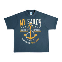 Midnight Navy Proud Navy Mother for Moms of Sailors Proud Mom Navy Family Urban Heavy Tee - longCreatives