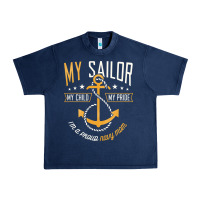 Proud Navy Mother For Moms Of Sailors Proud Mom Navy Family Urban Heavy Tee | Teevron