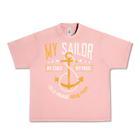 Salmon Proud Navy Mother for Moms of Sailors Proud Mom Navy Family Urban Heavy Tee - longCreatives