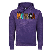 Cloud Purple Blessed Momma Vintage Hoodie - CowCowDesign