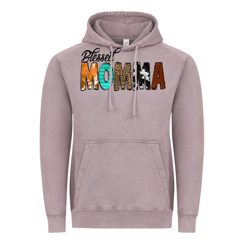 Blessed Momma Vintage Hoodie by CowCowDesign | Teevron