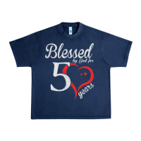 Navy Vintage 50th Birthday Blessed By God For 50 Years Birthday Urban Heavy Tee - longCreatives