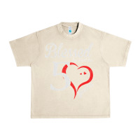 Sandshell Vintage 50th Birthday Blessed By God For 50 Years Birthday Urban Heavy Tee - longCreatives