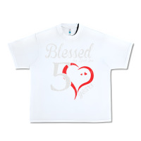 White Vintage 50th Birthday Blessed By God For 50 Years Birthday Urban Heavy Tee - longCreatives