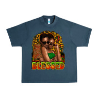 Midnight Navy Black couple blessed Urban Heavy Tee - HowdyJamesFarm