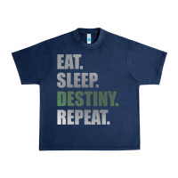 Navy Destiny  Eat Sleep Destiny Repeat Short Sleeve Urban Heavy Tee - longCreatives