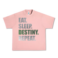 Salmon Destiny  Eat Sleep Destiny Repeat Short Sleeve Urban Heavy Tee - longCreatives