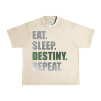 Sandshell Destiny  Eat Sleep Destiny Repeat Short Sleeve Urban Heavy Tee - longCreatives