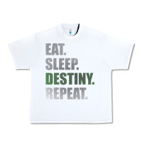 White Destiny  Eat Sleep Destiny Repeat Short Sleeve Urban Heavy Tee - longCreatives