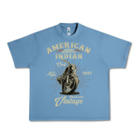 Pebble Blue Vintage American Motorcycle Indian for Old Biker Gifts Urban Heavy Tee - longCreatives