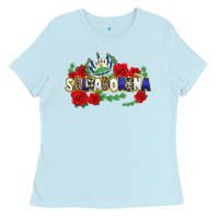 Baby Blue salvadorena Ladies Tee - texasbilliewilder