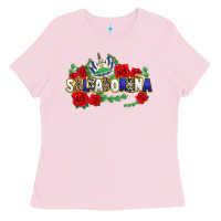 Bubblegum Pink salvadorena Ladies Tee - texasbilliewilder