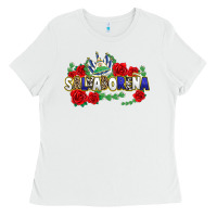 White salvadorena Ladies Tee - texasbilliewilder