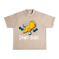 French Oak Dino Sore Funny Dinosaur Workout Gym Fitness Lifting Urban Heavy Tee - longCreatives