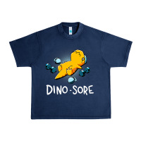 Navy Dino Sore Funny Dinosaur Workout Gym Fitness Lifting Urban Heavy Tee - longCreatives