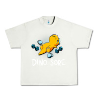 Pistachio Dino Sore Funny Dinosaur Workout Gym Fitness Lifting Urban Heavy Tee - longCreatives