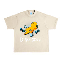 Sandshell Dino Sore Funny Dinosaur Workout Gym Fitness Lifting Urban Heavy Tee - longCreatives