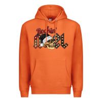 Carrot rockin noel skull Premium Hoodie - CowhideDigitalArt