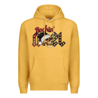 Mustard rockin noel skull Premium Hoodie - CowhideDigitalArt