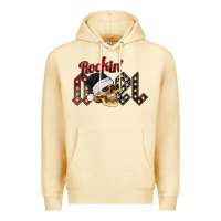 Pina Colada rockin noel skull Premium Hoodie - CowhideDigitalArt