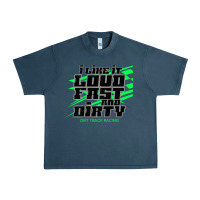Midnight Navy Dirt Modified Racing Apparel Sprint Car Dirt Track Racing Urban Heavy Tee - longCreatives