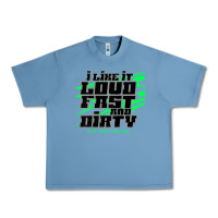 Pebble Blue Dirt Modified Racing Apparel Sprint Car Dirt Track Racing Urban Heavy Tee - longCreatives