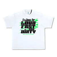 White Dirt Modified Racing Apparel Sprint Car Dirt Track Racing Urban Heavy Tee - longCreatives