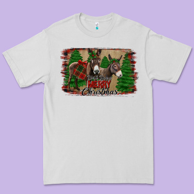 Donkey Christmas Premium Tee Designed By Jasminsmagicworld