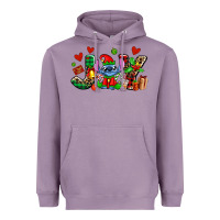 Lavender joy with christmas elf stitch Heavyweight Hoodie - AdoDesignShop