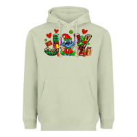 Matcha joy with christmas elf stitch Heavyweight Hoodie - AdoDesignShop