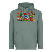 Sage joy with christmas elf stitch Heavyweight Hoodie - AdoDesignShop