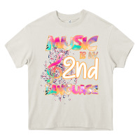 Cream Cool I Love Music Shirt Gifts Music Is My Second Language Heavy Core Tee - Bettercallsaul